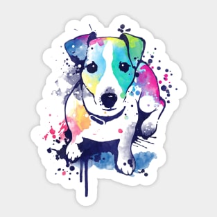 watercolor dog Sticker